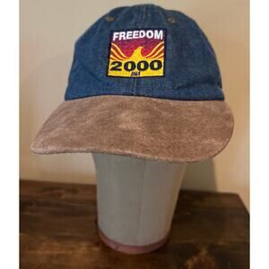 Headmaster Freedom 2000 Baseball Cap Denim Brown Bill StrapBack Headmaster